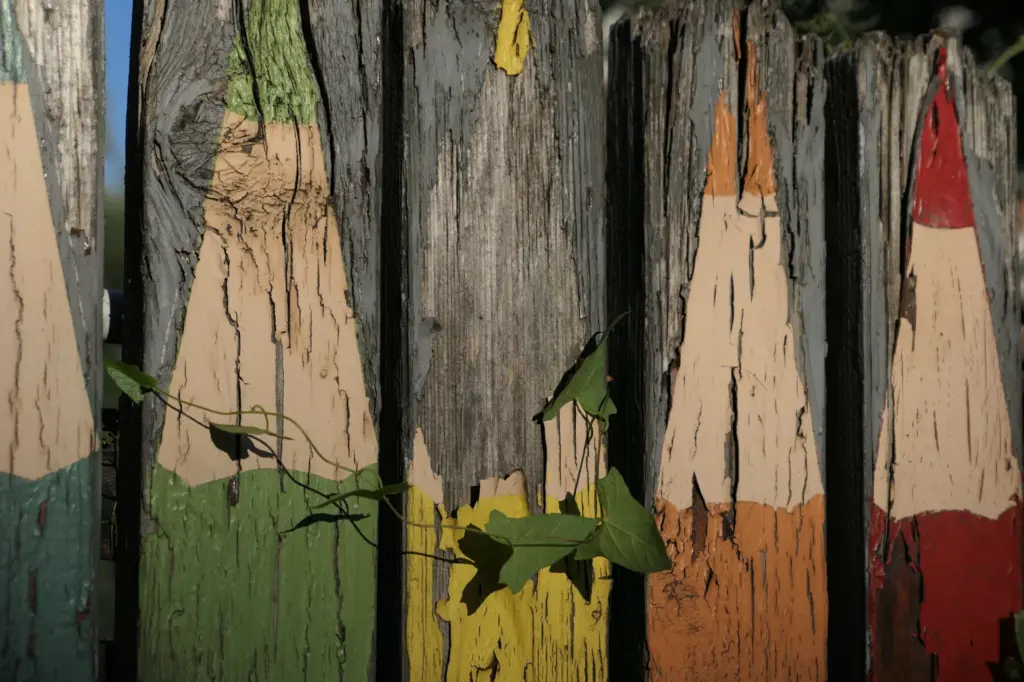 full frame shot wooden fence