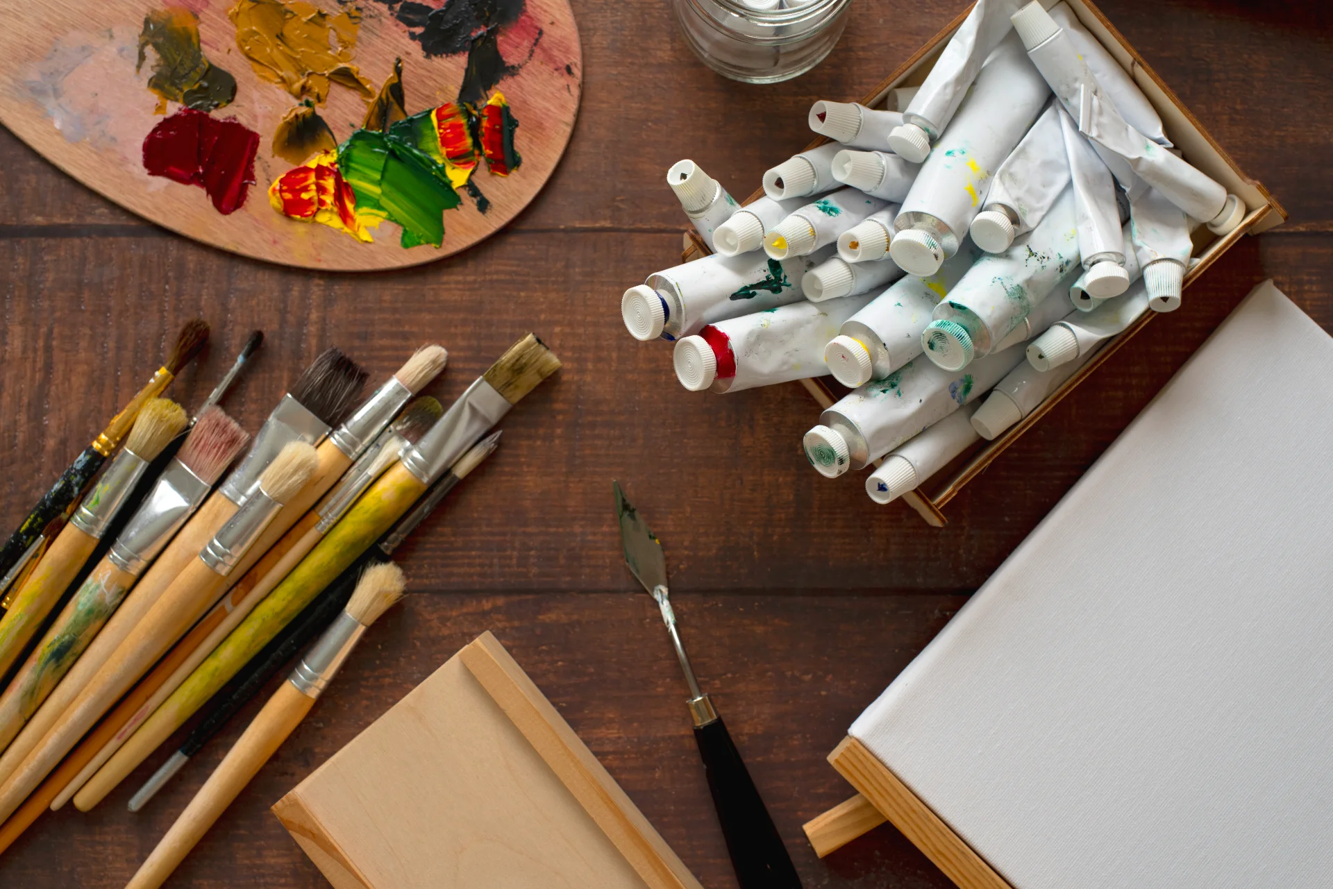 oil paint tubes painting